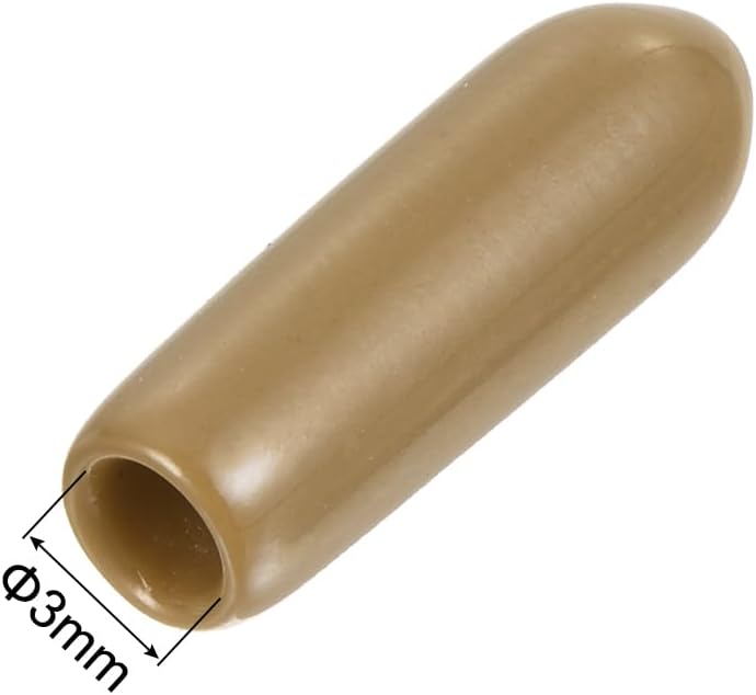 uxcell 20pcs Rubber End Caps 3mm(1/8") ID Vinyl PVC Round Tube Bolt Cap Cover Screw Thread