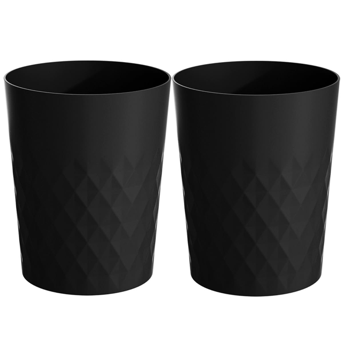 2 Pack Small Trash Can 1.8 Gallon Bathroom Garbage Can Waste Basket Recycling Bin for Dorms