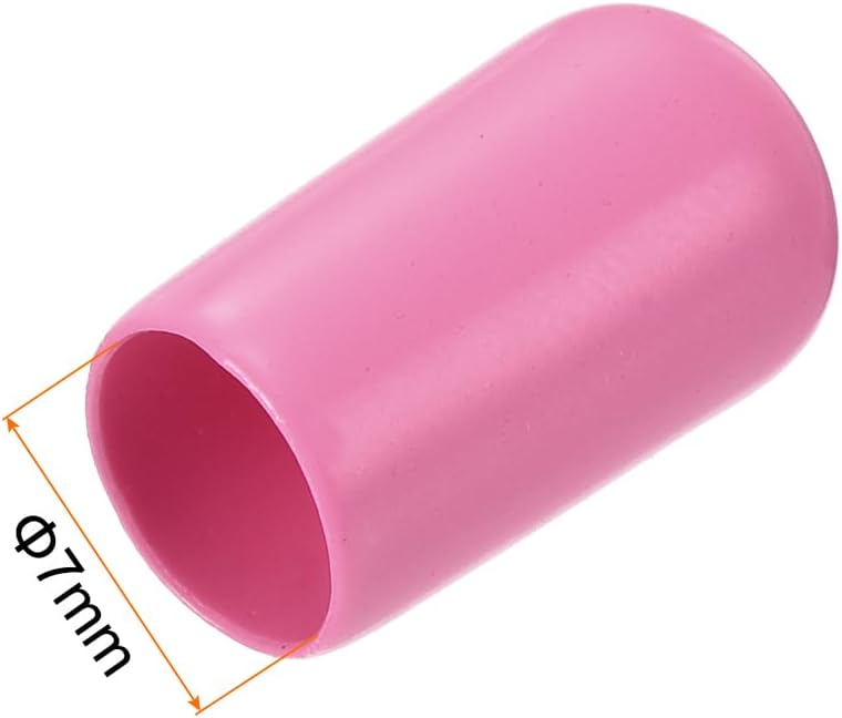 uxcell 20pcs Rubber End Caps 8mm(5/16 inch) ID Vinyl PVC Round Tube Bolt Cap Cover Screw Thread