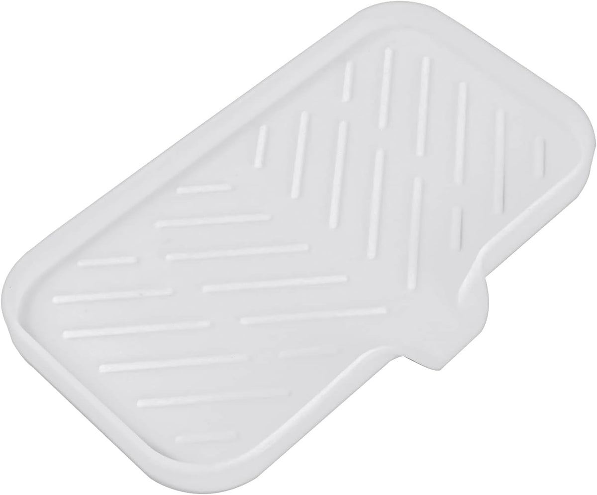 Silicone Bathroom Soap Dishes with Drain Spout-Bathroom and Kitchen Sink Organizer,Sponge