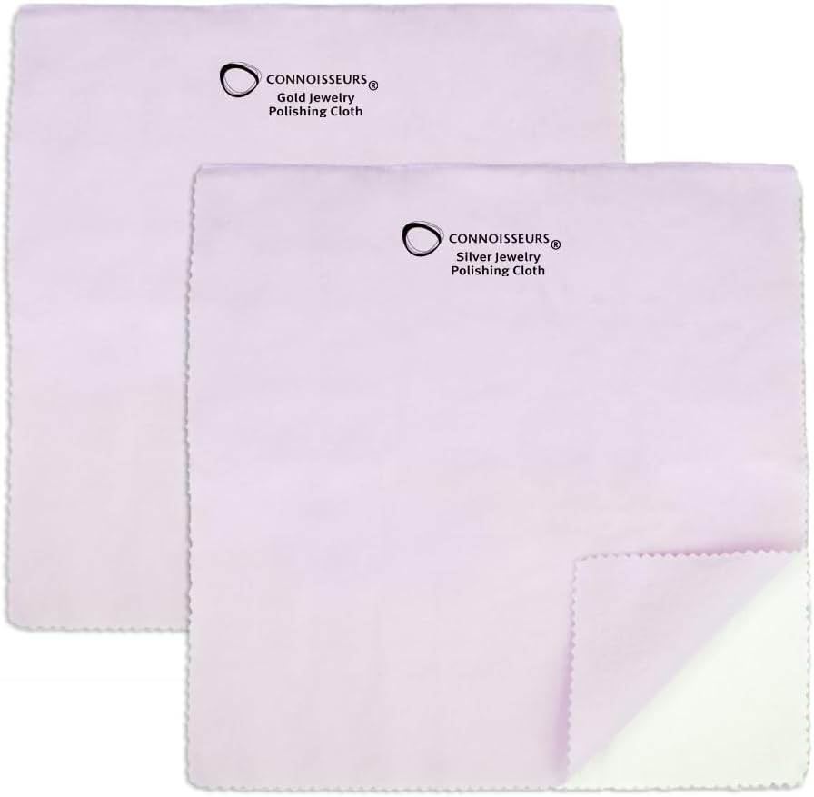 CONNOISSEURS Premium Edition Extra Large Polishing Cloth Bundle for Silver & Gold Jewelry