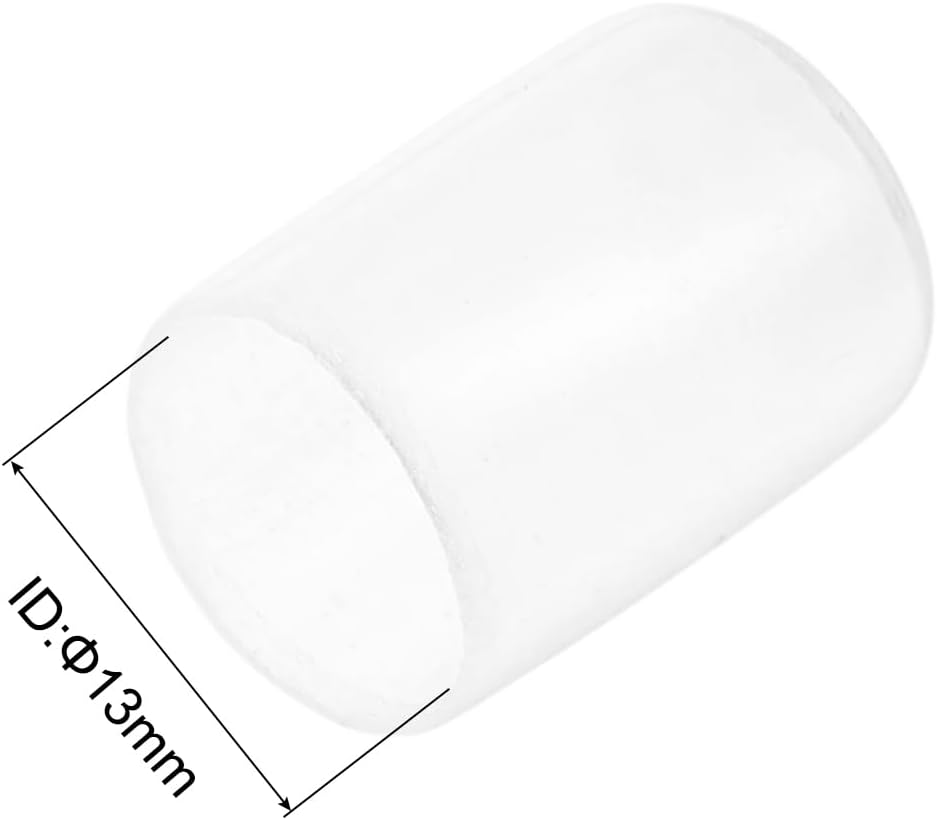 uxcell 20pcs Rubber End Caps Protective Caps 13mm ID Vinyl PVC Round Tube Bolt Cap Cover Screw