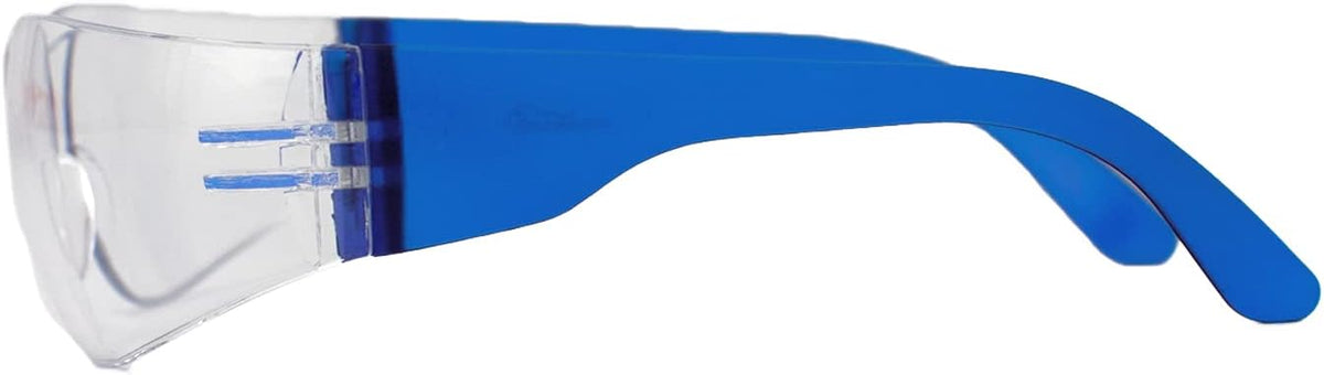 BISON LIFE Safety Glasses - Scratch Resistant Wrap Around Eyewear, Polycarbonate ANSI Z87.1 Impact