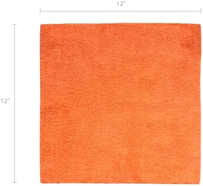 Eurow 200GSM Microfiber Cleaning and Drying Cloths with Dispenser Box, Reusable, Streak-Free