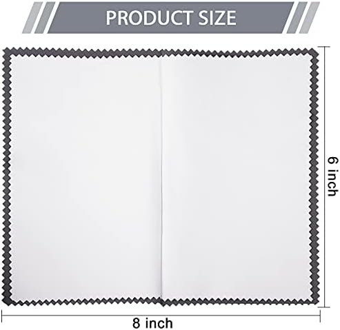 Breling 30 Pcs Silver Jewelry Polishing Cloths 6 x 8 inches Jewelry Cleaning Cloth Sterling Polish