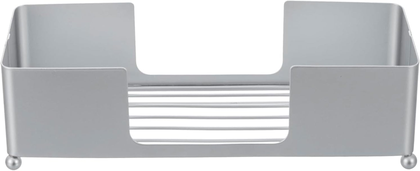 MyGift Paper Towel Holder, Modern Silver Tone Metal Tabletop Paper Dispenser, Commercial Folded