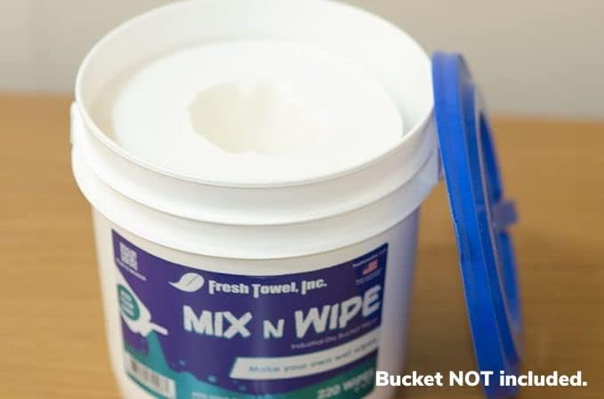 Fresh Towel Mix-N-Wipe Dry Wipes Refill, 2-Pack (220 Sheets) – Make Your Own Wet Wipes – 6" x 9"
