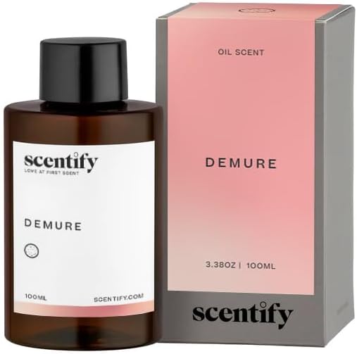 Scentify Demure Aroma Oil Refill Scent for Oil Diffusers Luxurious Relaxing Aromatherapy Fragrance