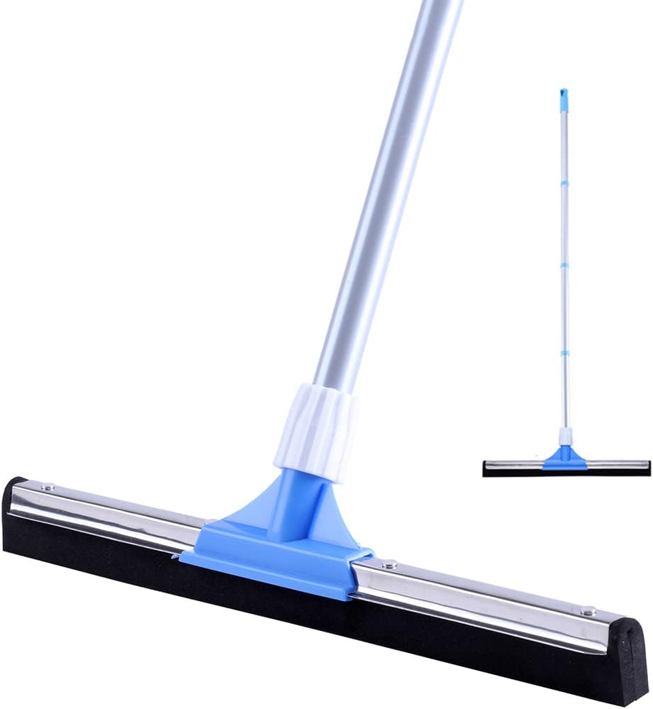 YONILL Floor Squeegee for Concrete Floor - 50" Squeegee Broom with Long Handle for Tile Floor