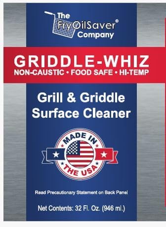 Griddle-Whiz Grill & Griddle Cleaner | Removes Grease, Food Residue, Burnt On Organics | Non-Toxic