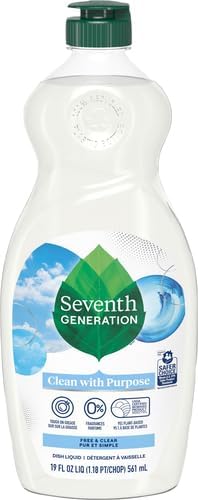 Seventh Generation Dish Liquid Soap Free & Clear liquid soap Dishwashing Soap Dish Soap for
