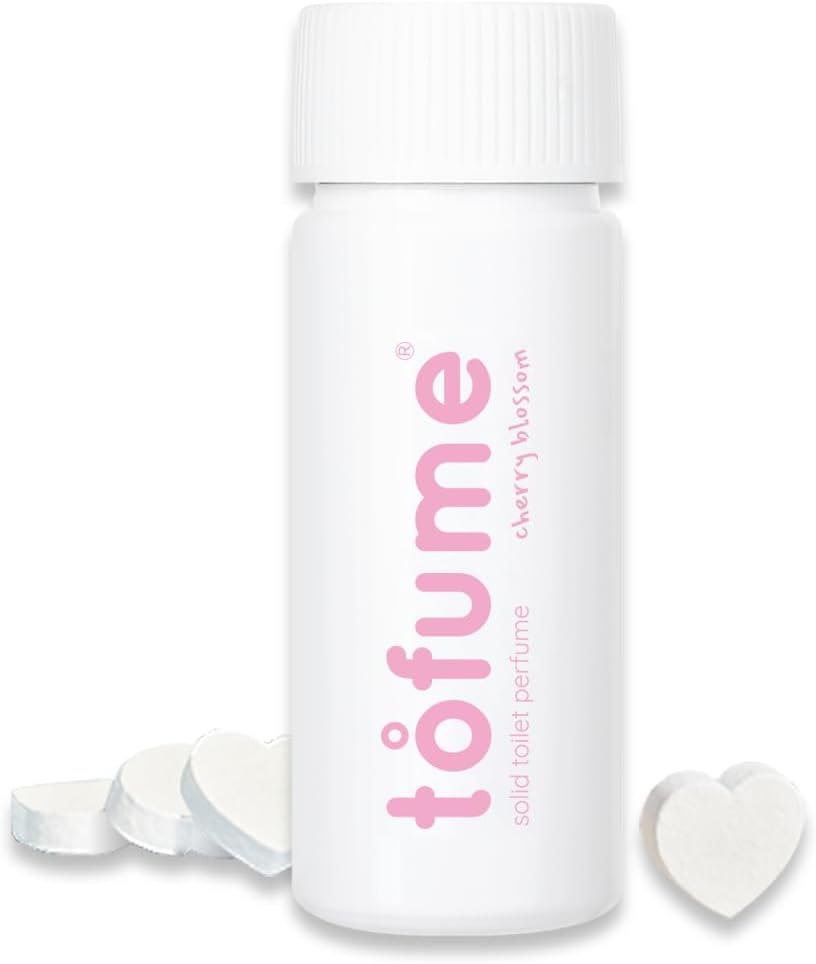 Effervescent Bathroom Air Freshener - Cherry Blossom - Toilet Deodorizer, Bathroom Odor Eliminator