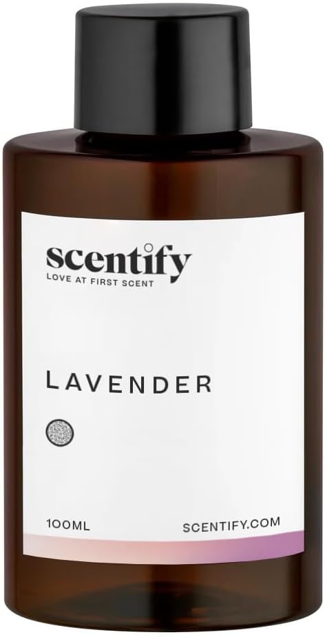 Scentify Lavender Musk Aroma Oil Refill Scent for Oil Diffusers - Bergamot, Vanilla, Cedarwood