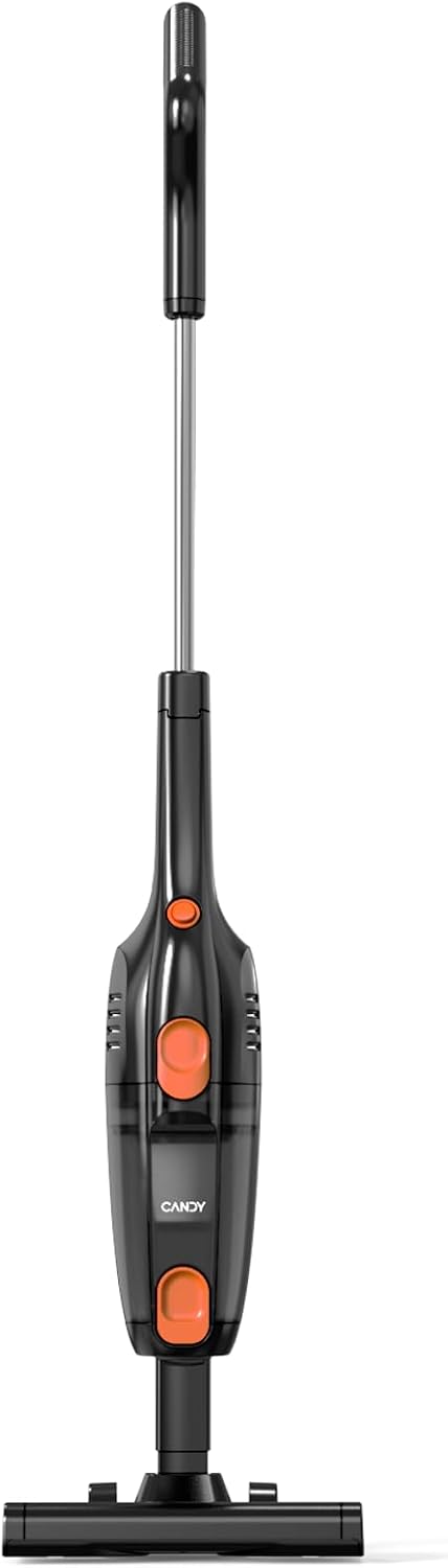 Candy Corded Stick Vacuum Cleaner, Powerful Suction Handheld Vacuum with One-Click Dust Disposal