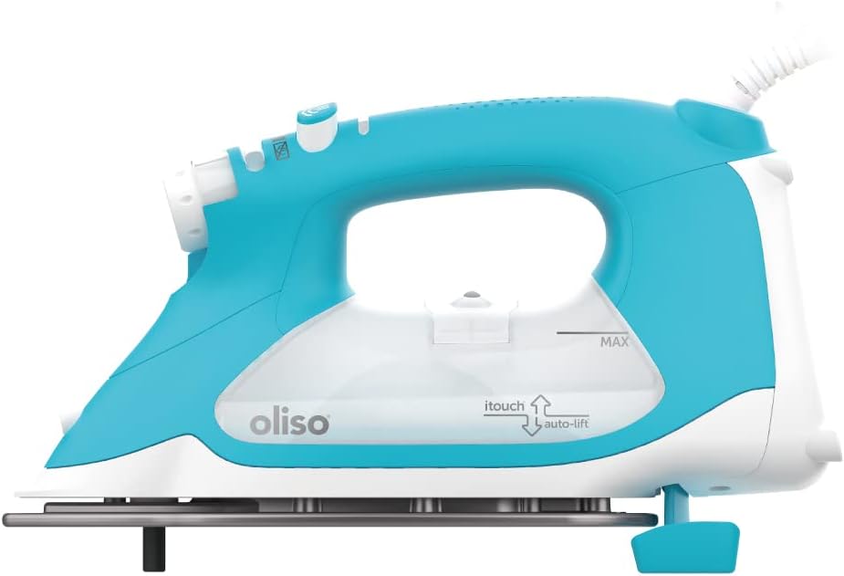 oliso TG1600 ProPlus Smart Iron with Auto-Lift – 1800 Watt Steam Iron for Clothes, Sewing, Quilting