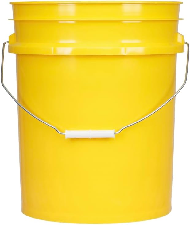 House Naturals 5 Gallon Premium HPDE Plastic Bucket - Made in USA Food Grade Storage Container, BPA