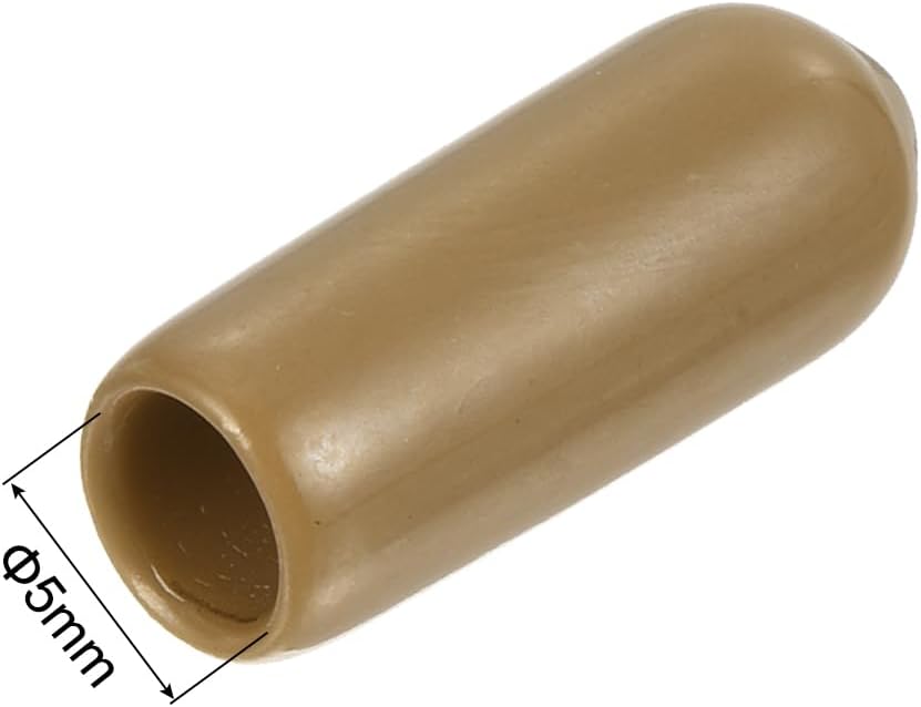 uxcell 20pcs Rubber End Caps 5mm(3/16") ID Vinyl PVC Round Tube Bolt Cap Cover Screw Thread