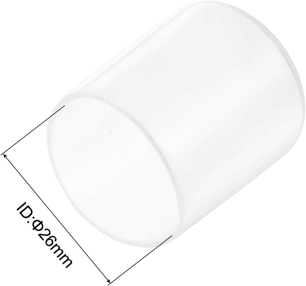 uxcell 20pcs Rubber End Caps Protective Caps 26mm(1 Inch) ID Vinyl PVC Round Tube Bolt Cap Cover
