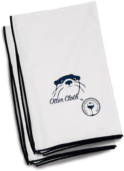 Trendy Bartender Microfiber Glass Polishing Lint-Free Cloth for Spotless Shine and a Residue-Free