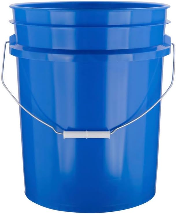 House Naturals 5 Gallon Premium HPDE Plastic Bucket - Made in USA Food Grade Storage Container, BPA