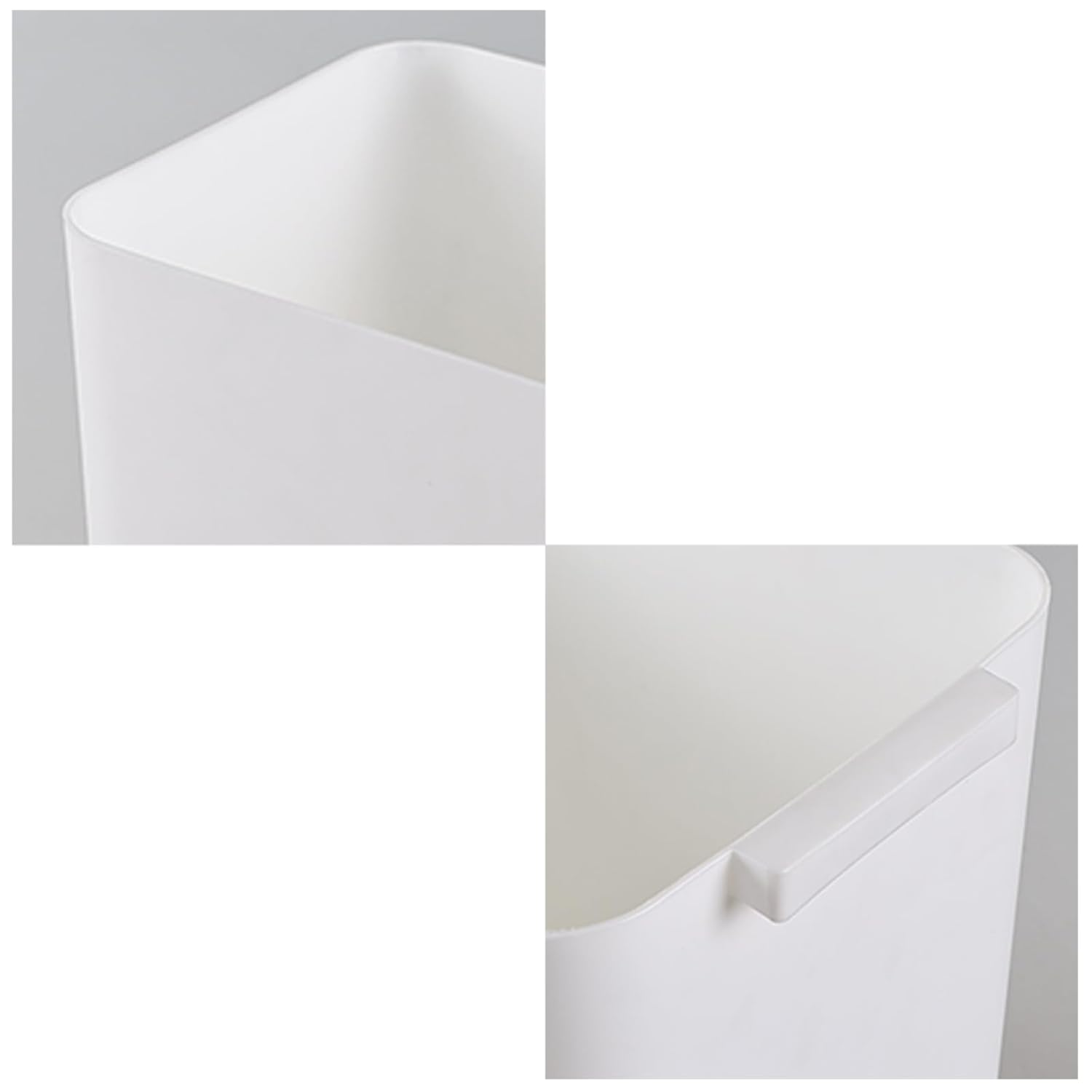 Zopnny 3-Pack 4.5 Gallon Plastic Small Trash Can Wastebasket, Slim Waste Basket for Bathroom