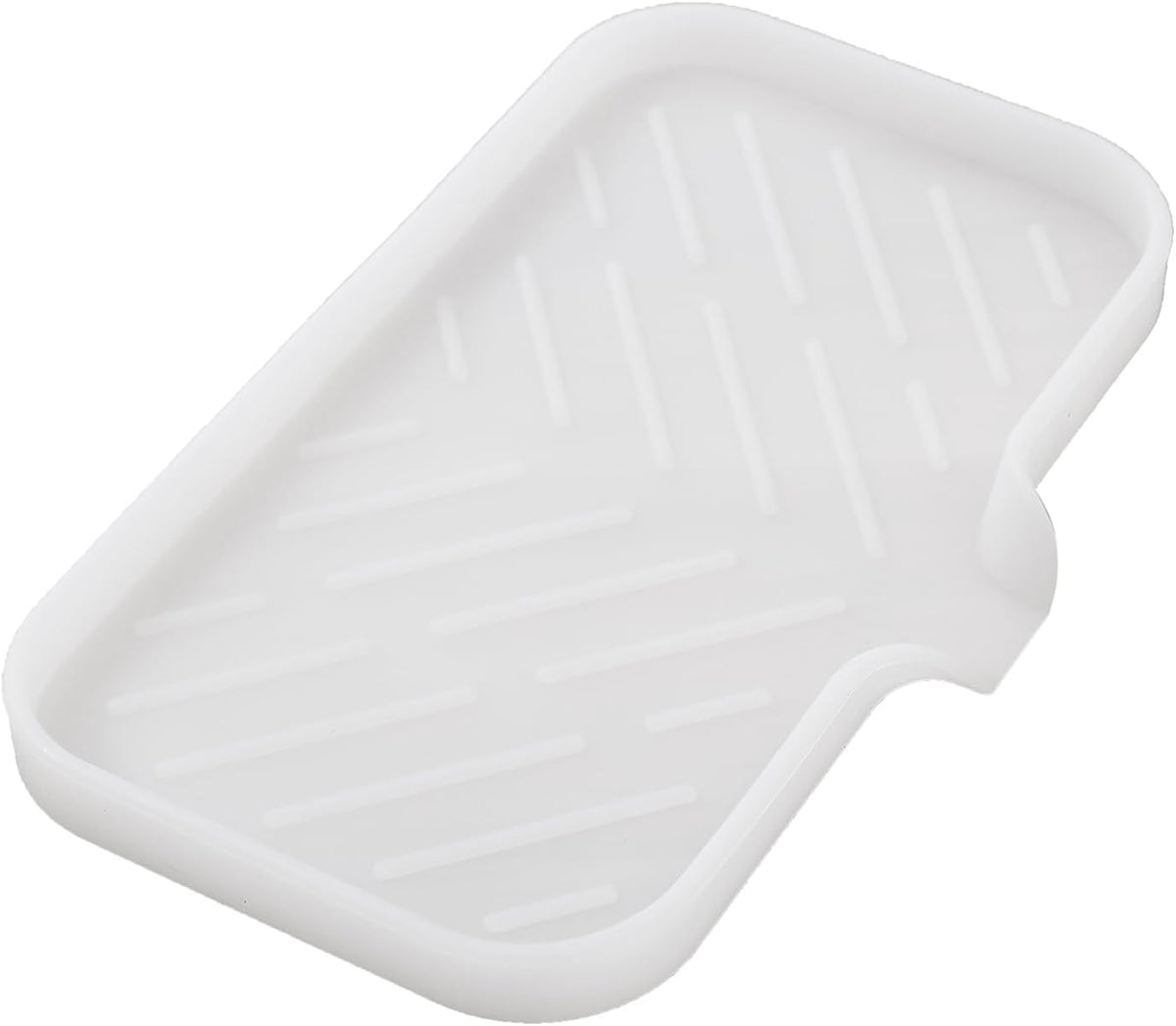 Silicone Bathroom Soap Dishes with Drain Spout-Bathroom and Kitchen Sink Organizer,Sponge