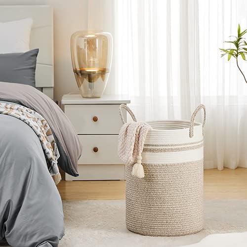Fiona's magic 100L Extra Large Laundry Hamper Basket, 26.4Gal Tall Woven Laundry Basket Storage