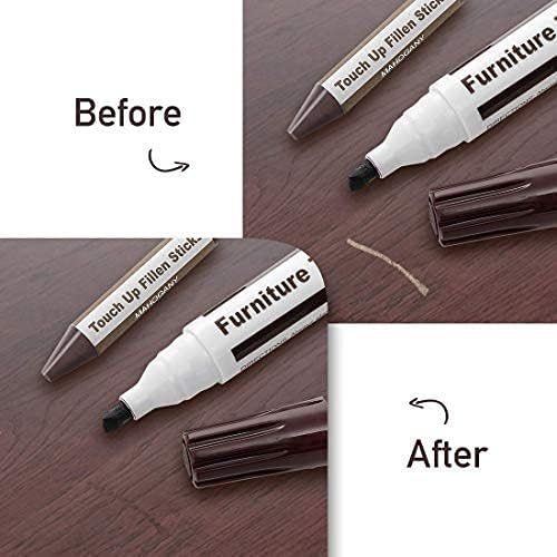 Furniture Repair Kit Wood Markers Wax Sticks, for Stains, Scratches, Wood Floors, Tables, Desks