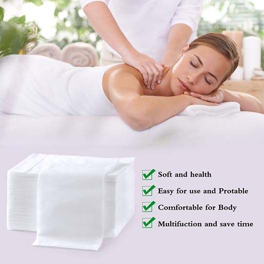 200Pcs Disposable Massage Table Sheets 31.5" x 71" Non-Woven Fabric Bed Covers for Ultimate Hygiene