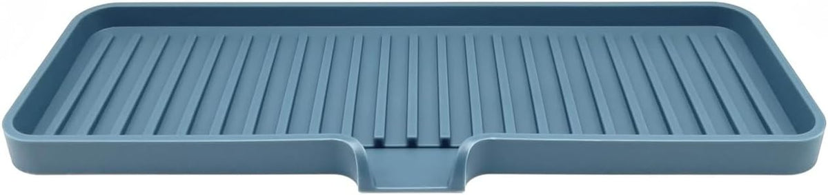 Happitasa Silicone Soap Dish Tray and Sponge Holder with Drain Chute | Bathroom and Kitchen Sink