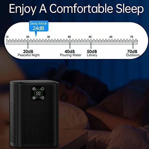 Air Purifiers for pets- Honeyuan H13 HEPA Air Purifier for home, Large Room, Coverage of 600 sqft