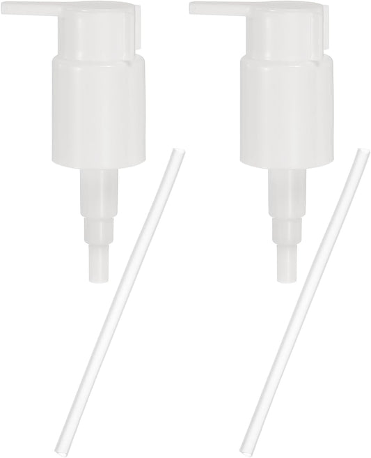uxcell 2 Pcs Soap Dispenser Pump Heads, Hand Soap Dispensers Top Pumps Replacement Clip-on Pumphead