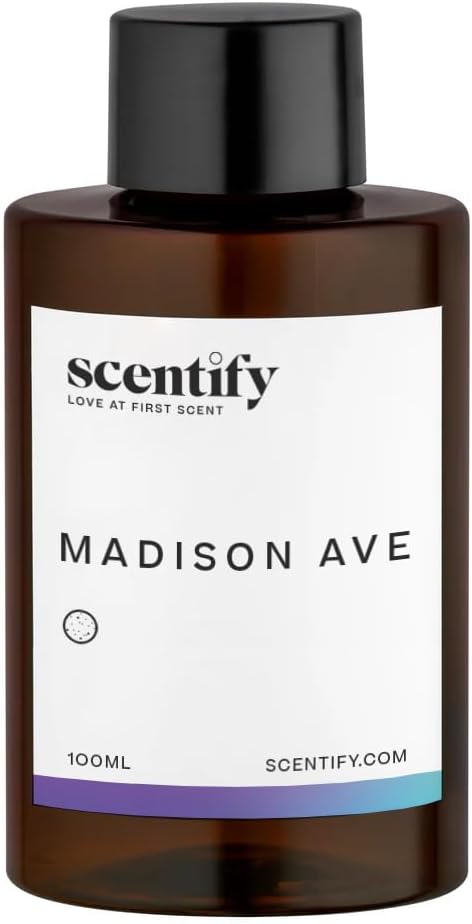 Scentify Madison Ave Aroma Oil Refill Scent for Oil Diffusers Luxurious Relaxing Aromatherapy