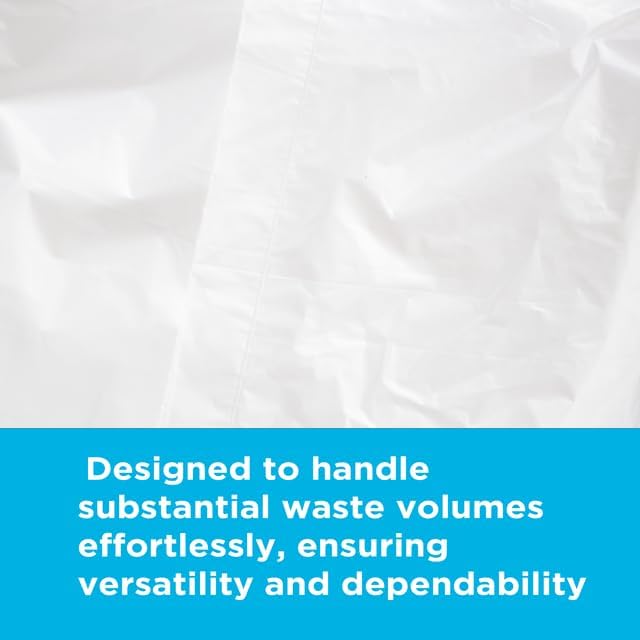 40-45 Gallon Trash Bags, 1.1 Mil Thickness, Clear Bags, 45 Gallon Trash Bags Heavy Duty, 40" x 46"