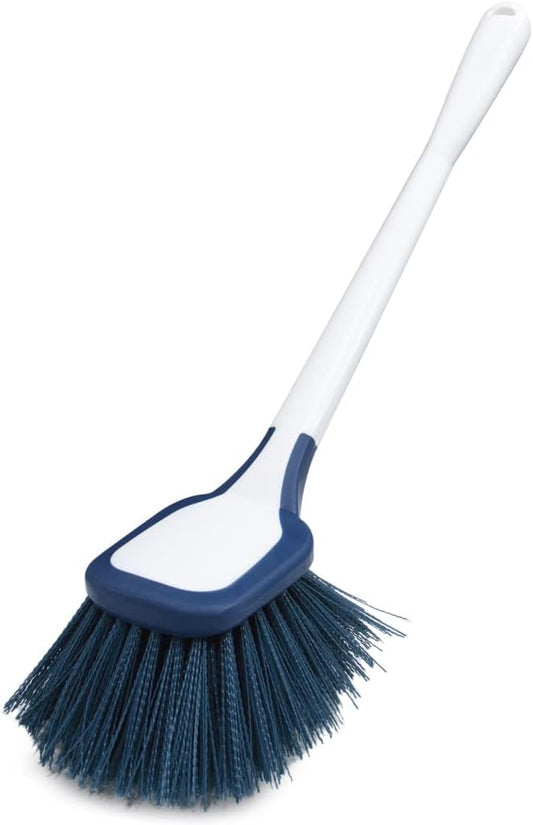 Unger EZ Reach Shower Tub and Tile Scrub Brush, Crevice Bathroom Cleaning Supplies, Non-Scratch