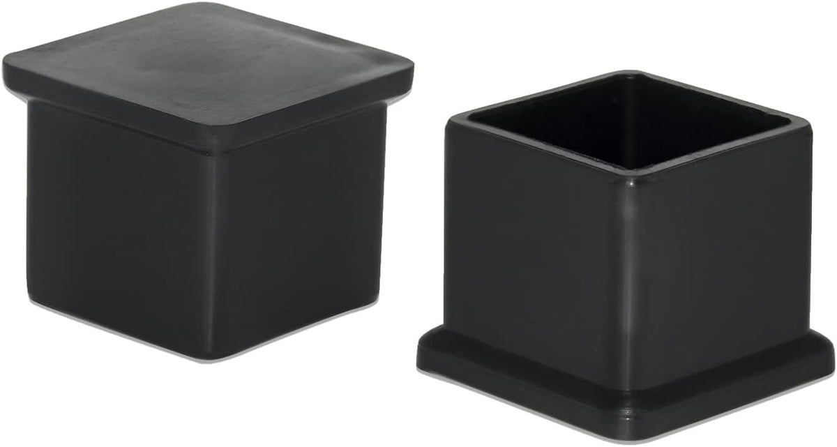 Flyshop 20 Pieces 22 x 22mm PVC Chair Leg Caps Square, Protective Caps for Chair Legs, Floor