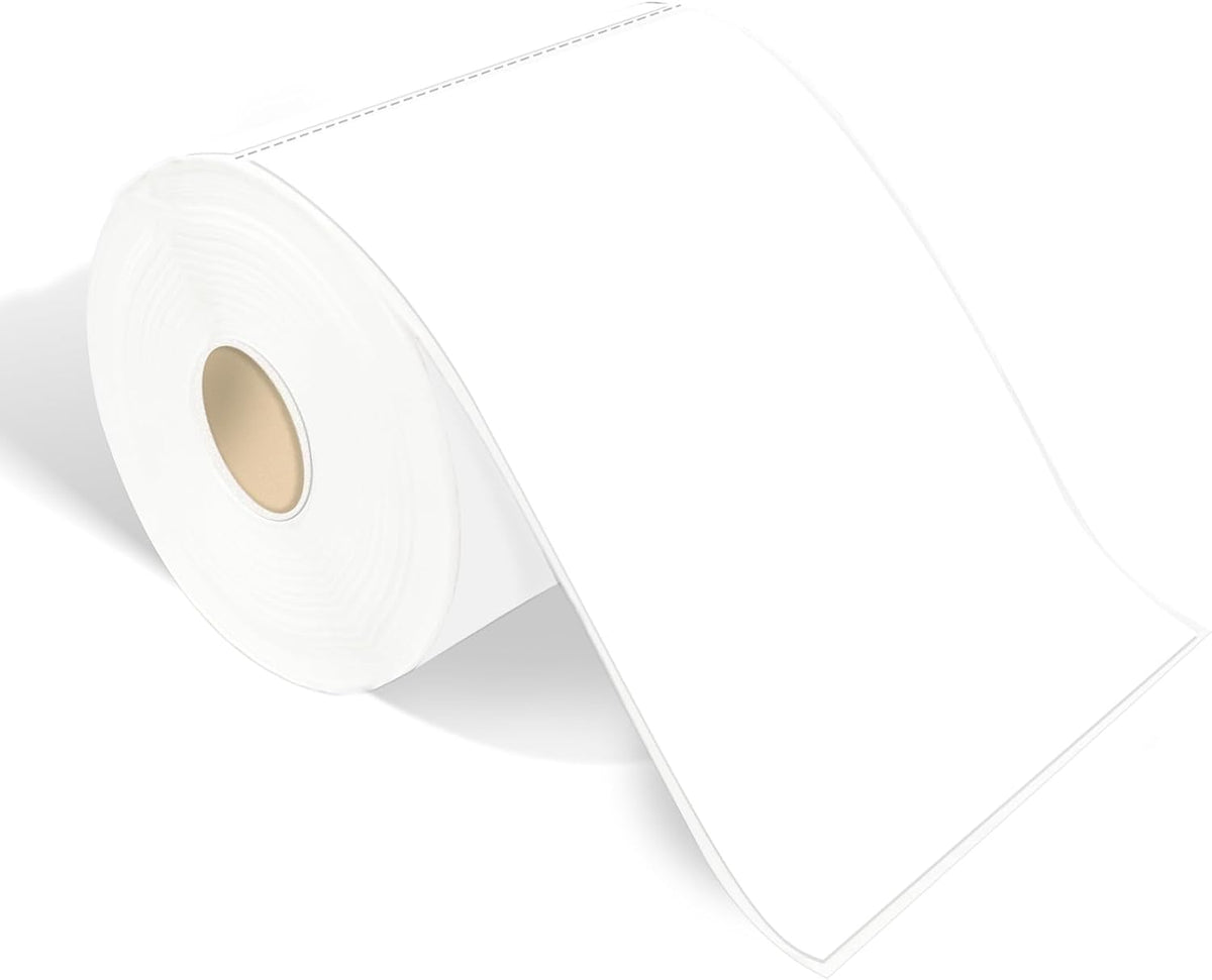 4×6 Inch White Removable Thermal Labels,Waterproof Thermal Label Stickers,200 Sheets per Roll with
