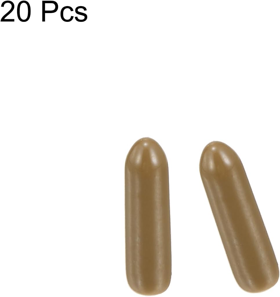 uxcell 20pcs Rubber End Caps 2.5mm ID Vinyl PVC Round Tube Bolt Cap Cover Screw Thread Protectors