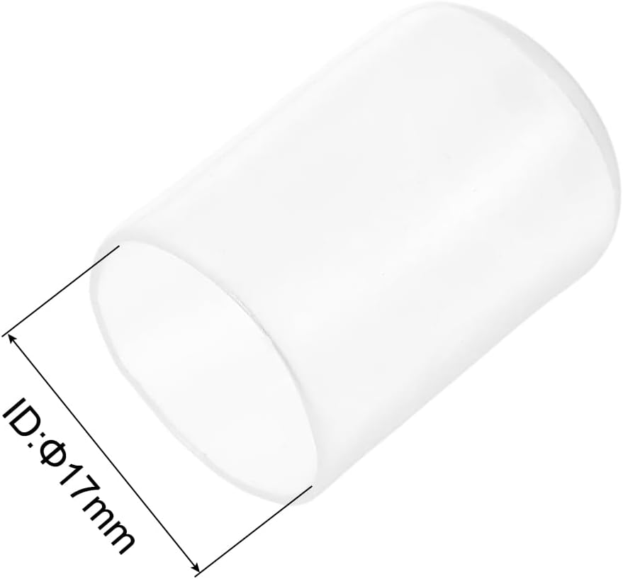 uxcell 20pcs Rubber End Caps Protective Caps 17mm ID Vinyl PVC Round Tube Bolt Cap Cover Screw