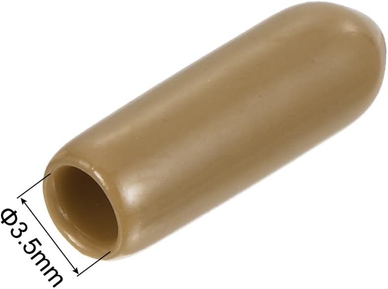 uxcell 20pcs Rubber End Caps 3.5mm(1/8") ID Vinyl PVC Round Tube Bolt Cap Cover Screw Thread