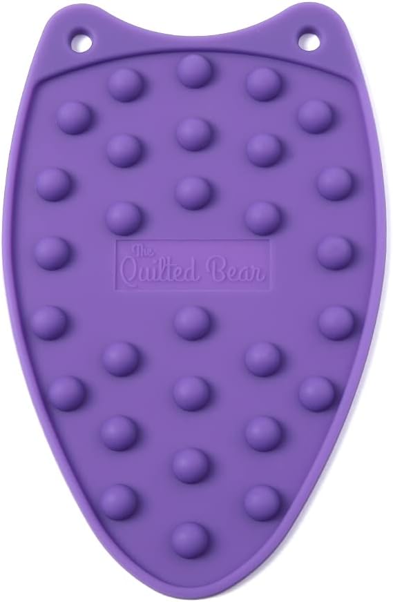 The Quilted Bear Mini Iron Rest - Silicone Heat Resistant Mat for Stress-Free Crafting, Sewing &