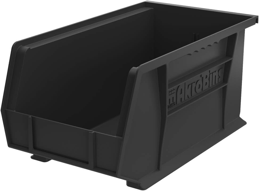 Akro-Mils 30240 AkroBins Plastic Storage Bins, Space-Saving Stackable Bins for Garage, Pantry
