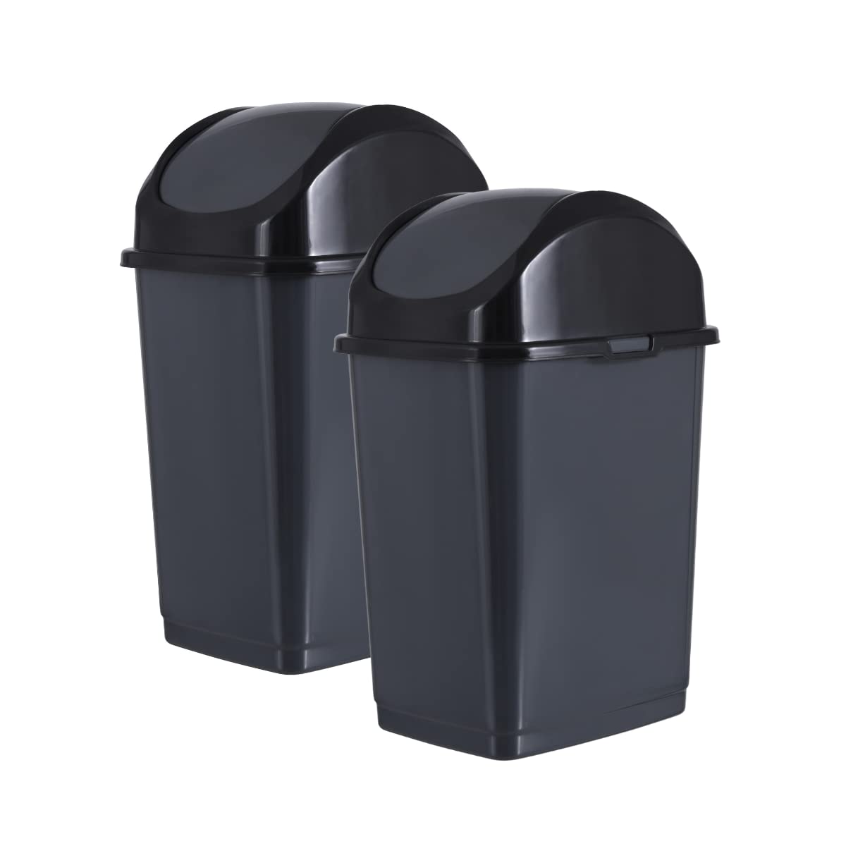 Superio Kitchen Trash Can with Swing Top Lid 9 Gallon Slim Waste Bin 37 Qt Sturdy Plastic Garbage