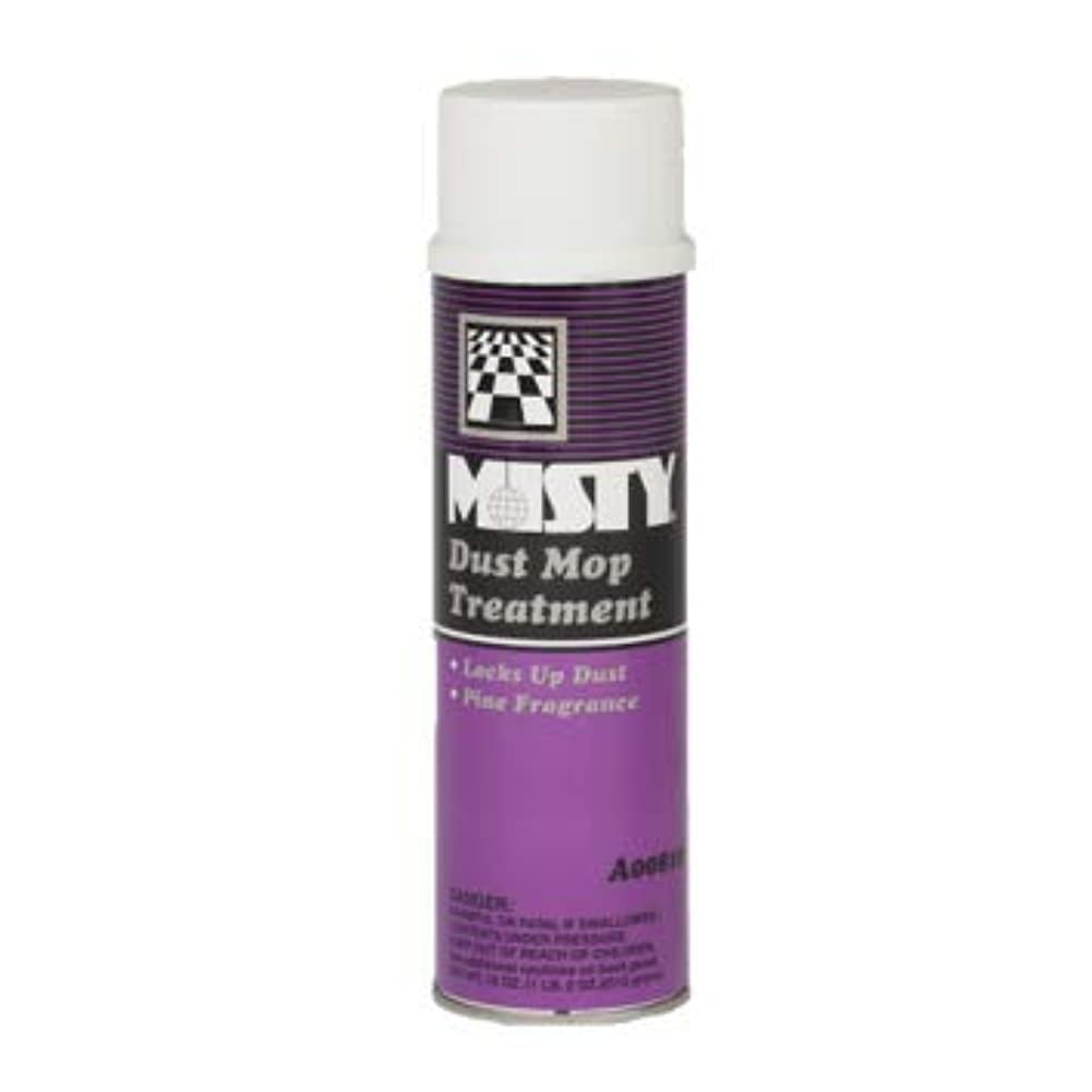 MISTY Dust Mop Treatment Spray - 18 oz (Case of 12) 1003402 - Janitorial Grade, Acts Like A Dust