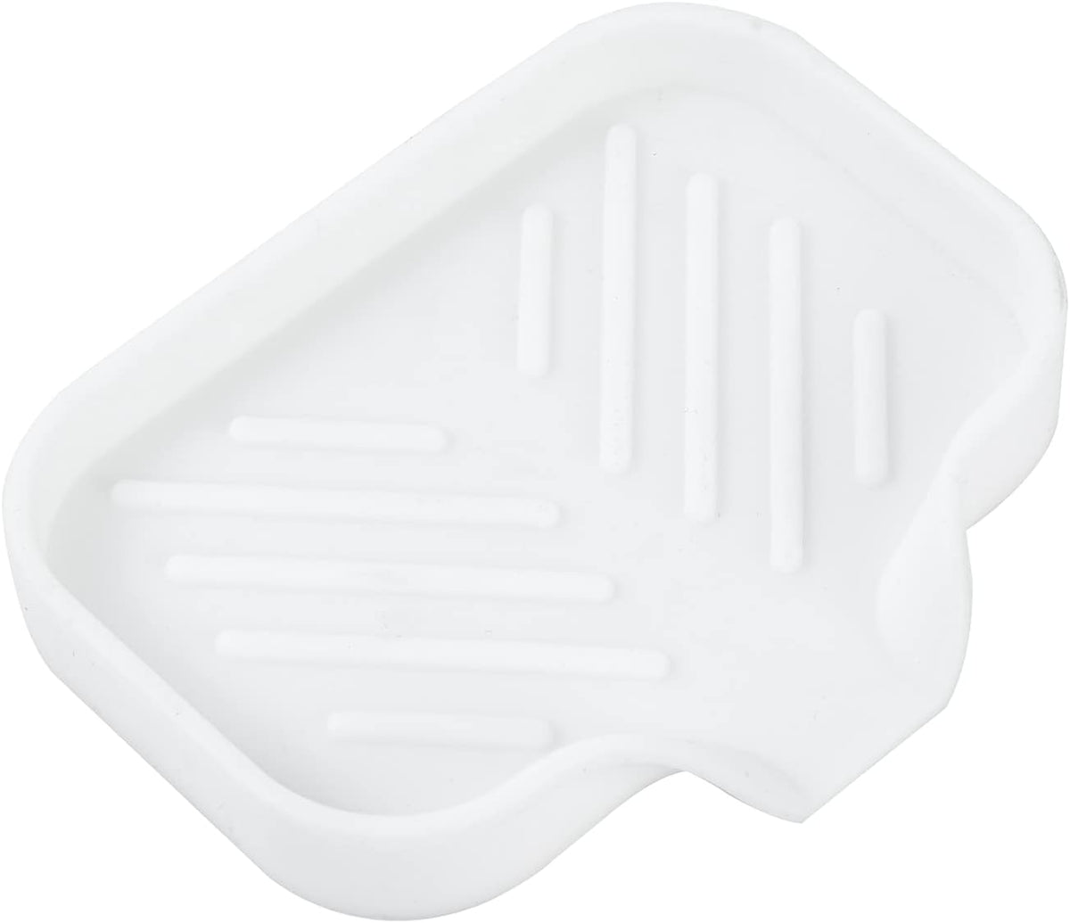 Silicone Bathroom Soap Dishes with Drain Spout-Bathroom and Kitchen Sink Organizer,Sponge