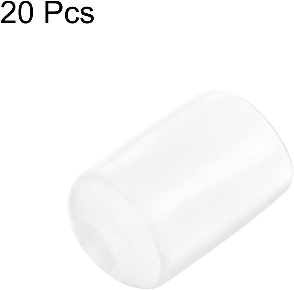 uxcell 20pcs Rubber End Caps Protective Caps 17mm ID Vinyl PVC Round Tube Bolt Cap Cover Screw