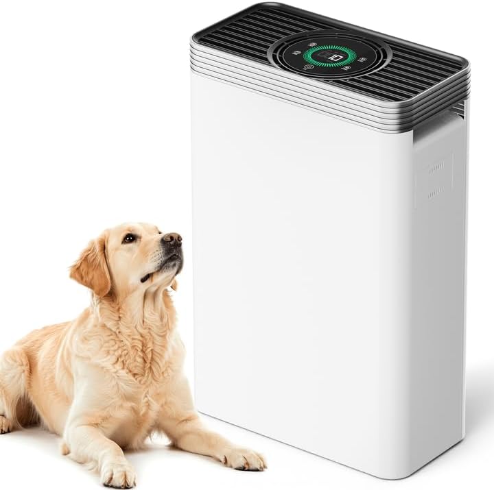 VUSIGN Air Purifier for Home Dorm Room up to 1110 ft², CADR 143 CFM, H13 HEPA Filter, Smart App