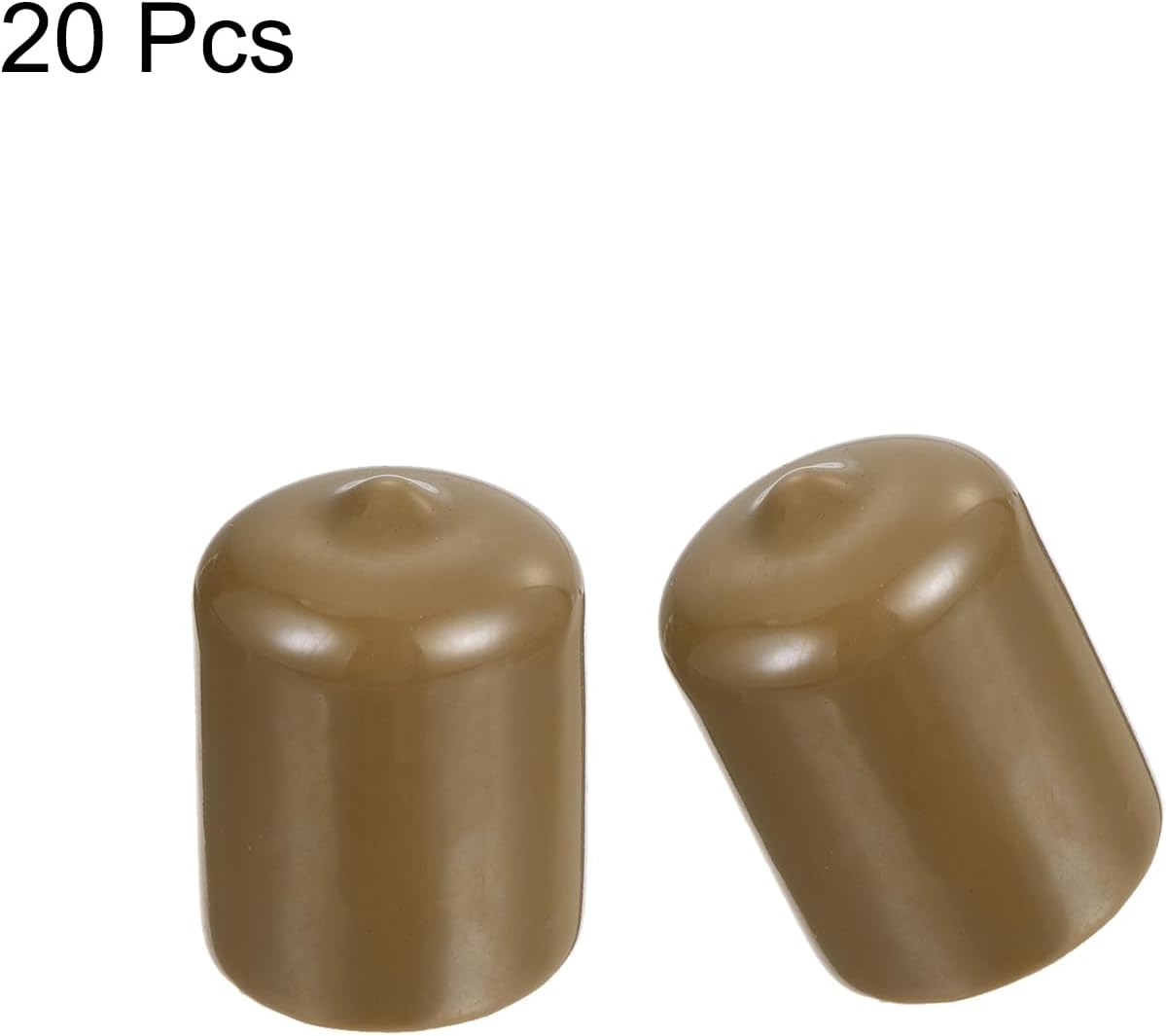 uxcell 20pcs Rubber End Caps 22mm(7/8") ID Vinyl PVC Round Tube Bolt Cap Cover Screw Thread