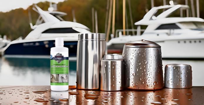 Heavy-Duty Industrial Use Rust Stain Remover for Metal Surfaces Including Stainless Steel. Metal