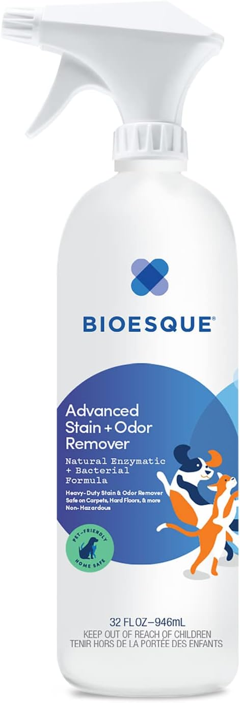 Bioesque Advanced Stain + Odor Remover, Pet-Friendly Natural Enzymatic & Bacterial Formula